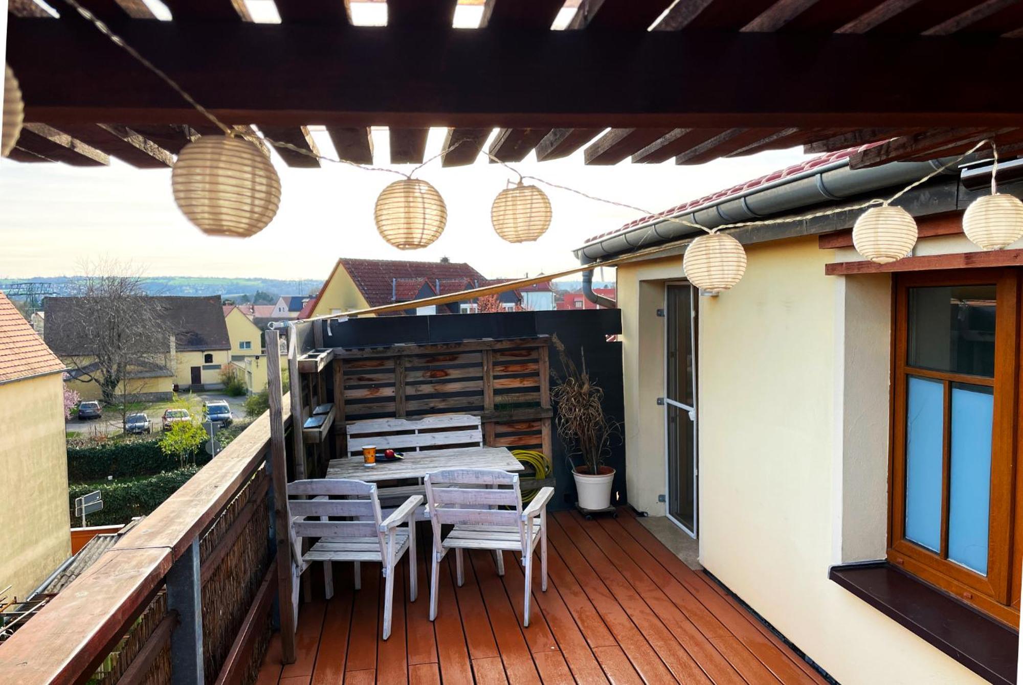 Bambus, Jungle, Dachterrasse & Bequem Bis Zentrum Radebeul Extérieur photo